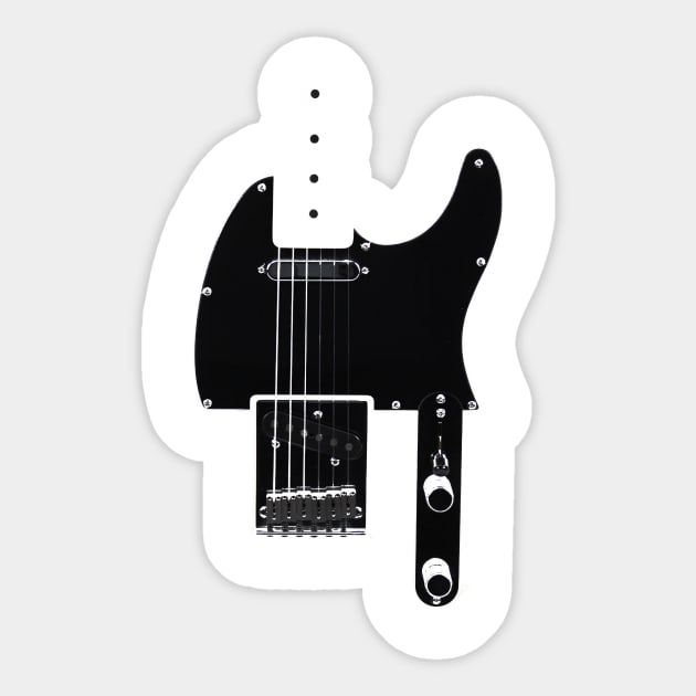 Telecaster Body Sticker by Teal_Wolf